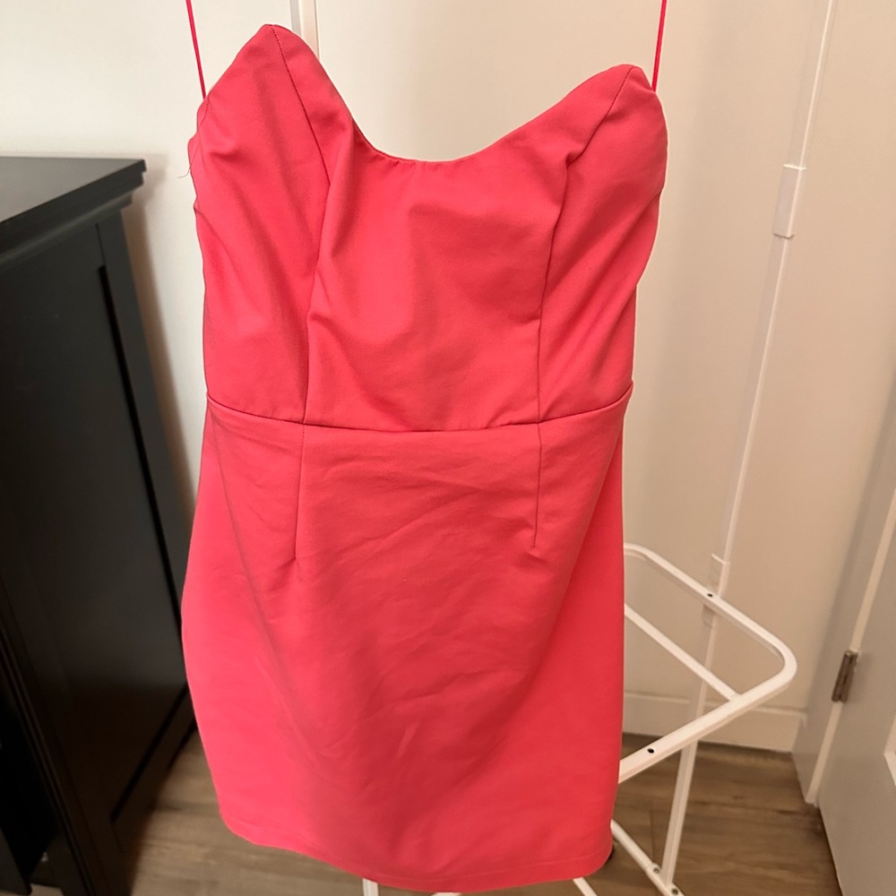 Superdown Stevie Sweetheart Mini Dress Sz S Barbie Pink Revolve